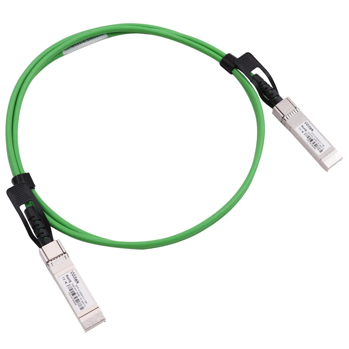 Wiitek Wiitek 1.5 m 10 G SFP+ DAC twinax cable green 30 AWG — product photo