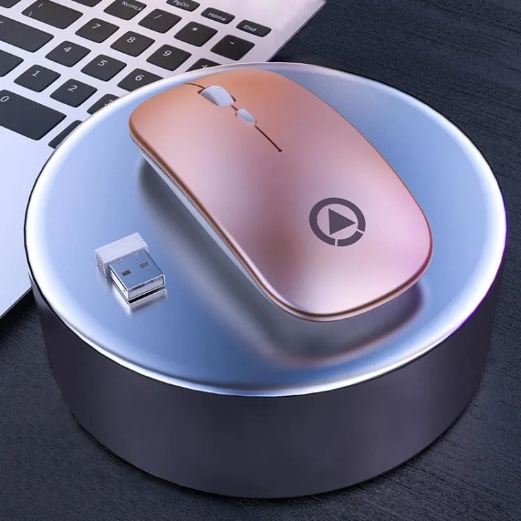 allentian allentian Wireless Mouse 2.4GHz 1600DPI Rose Gold — product photo
