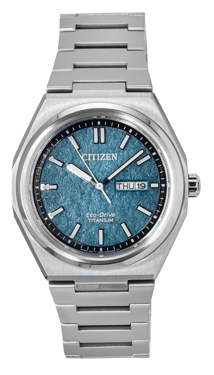 Citizen Citizen AW0130-85X Zenshin Super Titanium Green Dial Eco-Drive 100m Watch — product photo