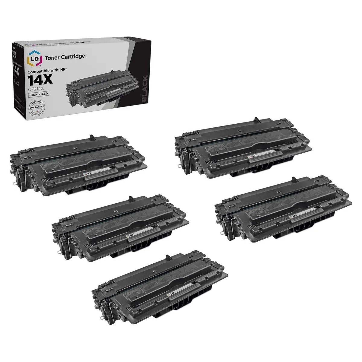 LD Products LD Products Toner Cartridge 14X CF214X Black 5-Pack 17500 pages — product photo