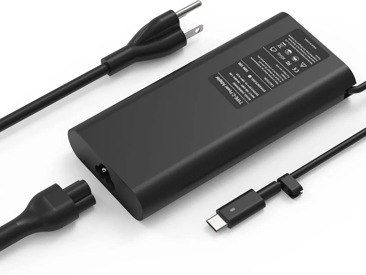 TOPRANK TOPRANK 130W USB-C AC Adapter for Dell Latitude Inspiron XPS Precision — product photo