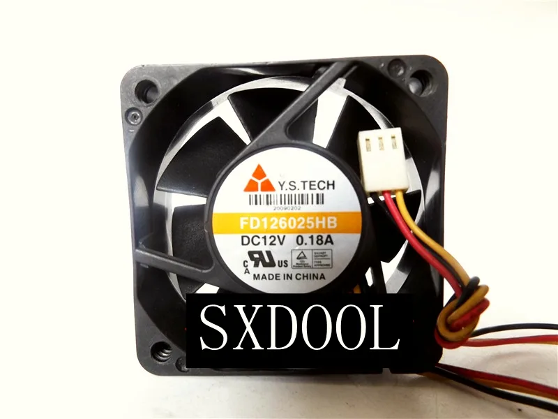 SXDOOL SXDOOL FD126025HB 60mm 12V 0.18A 3-Pin Case Fan — product photo