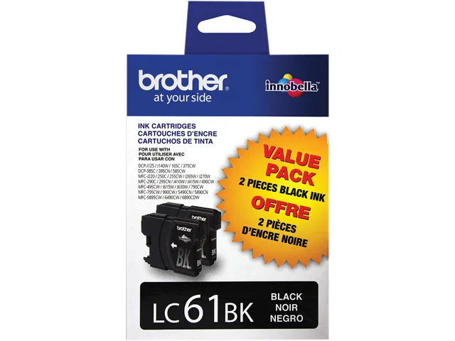 Brother Brother LC612PKS ink cartridges (genuine brands) 2-pack black 450 pages — product photo