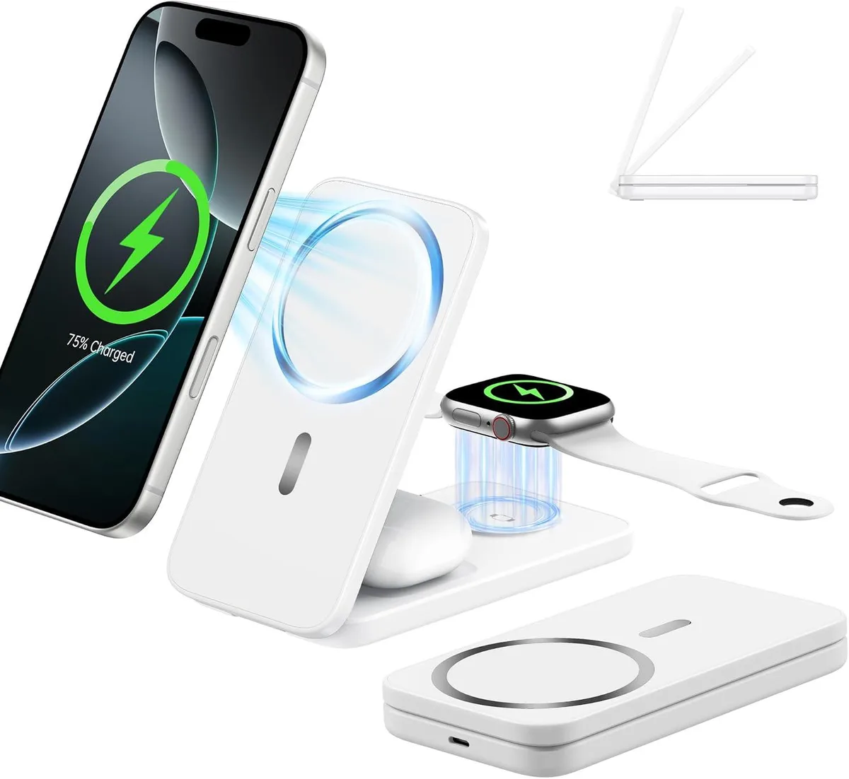 Luisport Luisport 3-in-1 MagSafe Foldable Wireless Charger — product photo