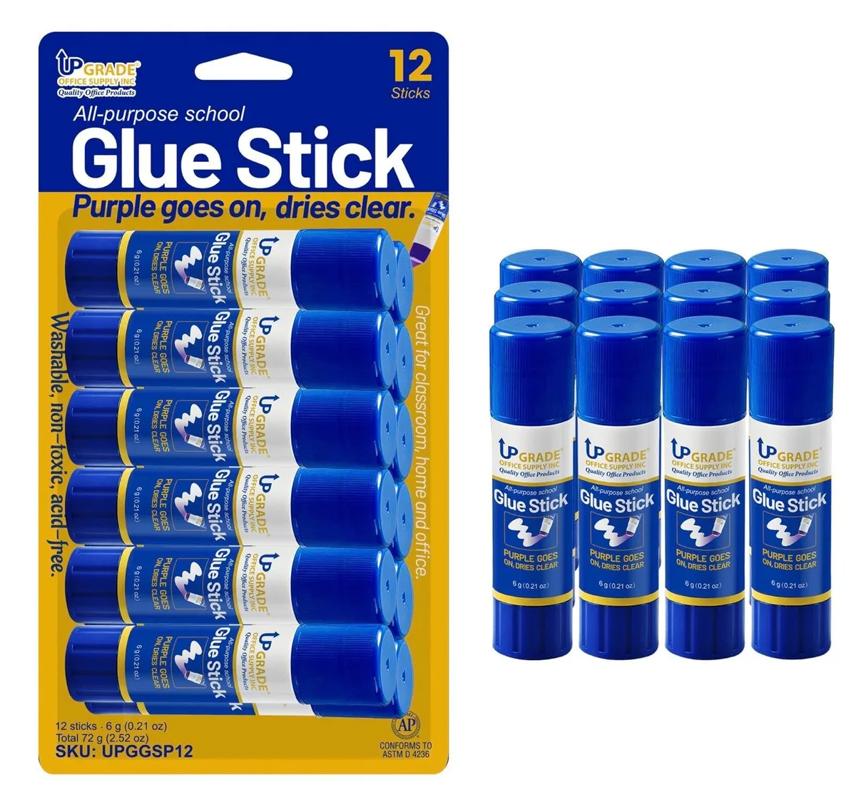  Upgrade Office Supply UPGGSP12 Glue Sticks 12 Count 6g Each — product photo