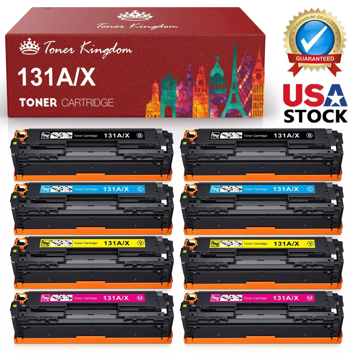 V4ink V4ink 8-pack CF210X CF211A CF212A CF213A toner cartridge set — product photo