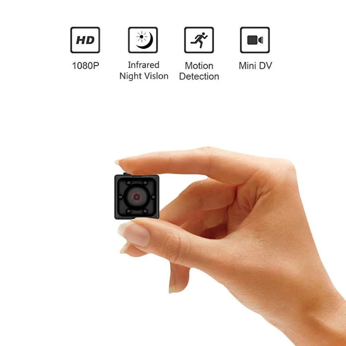 NShi NShi Mini Camera 1080P HD 2.33 cm Black — product photo