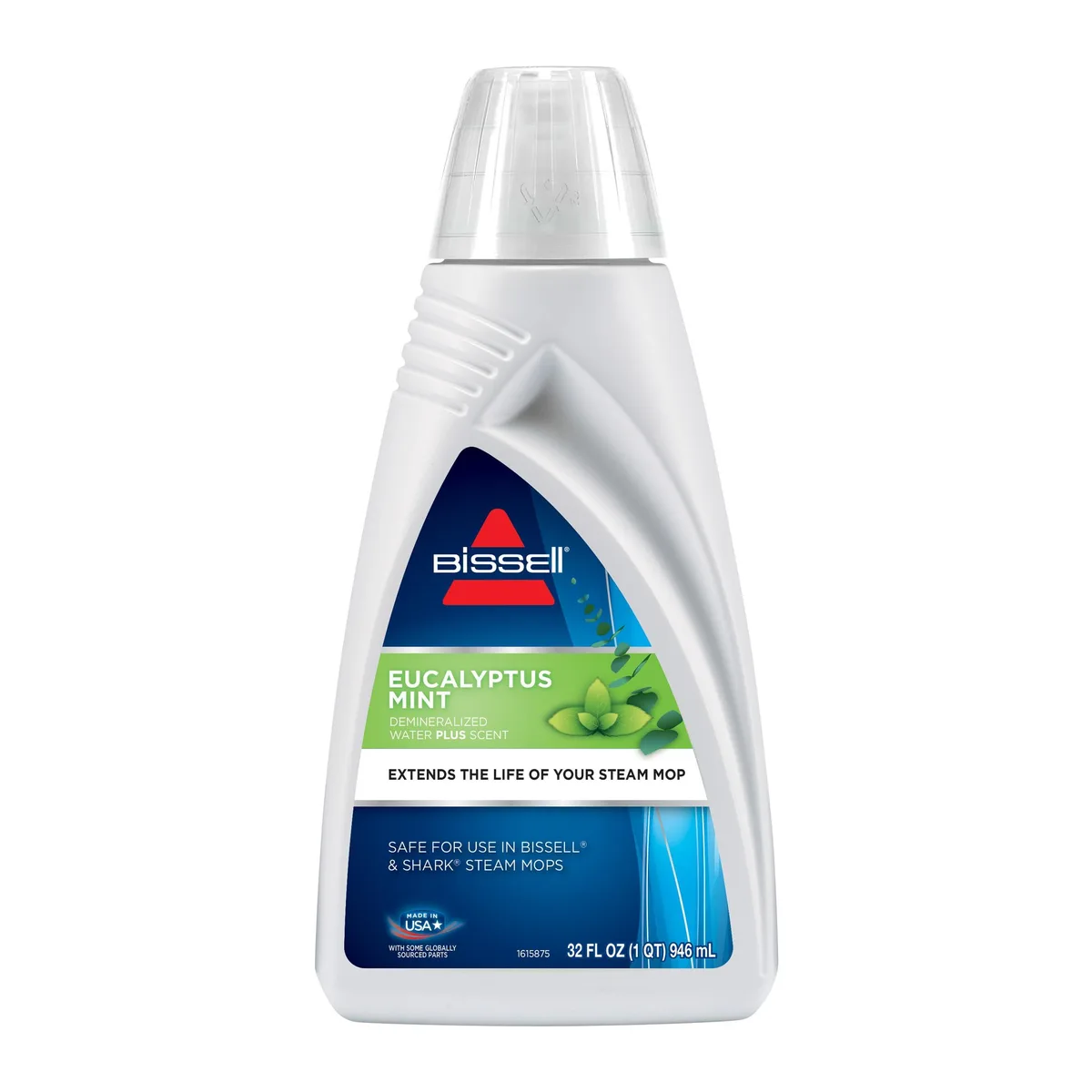  Bissell Eucalyptus Mint Demineralized Steam Mop Water 32 oz 1392 White — product photo