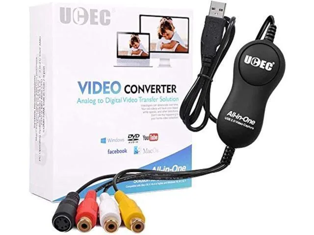LORDWORLD LORDWORLD USB 2.0 Video Capture Card VHS to DVD Converter — product photo