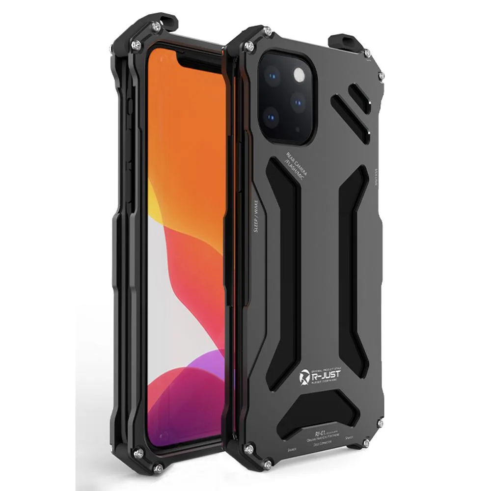 JinTaoRui JinTaoRui Luxury Metal Armor Case iPhone 12 Pro Black — product photo