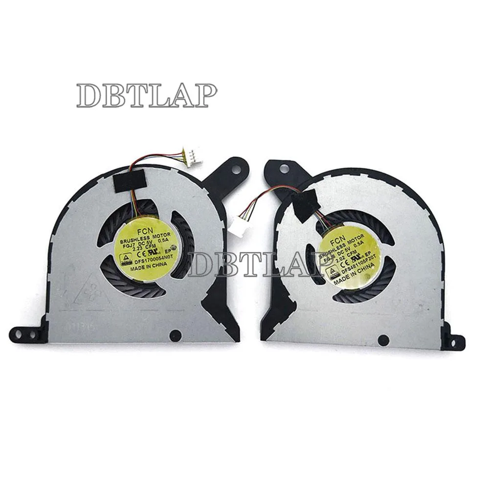 DBTLAP DBTLAP laptop cooling pad Alienware 13 R1 R2 CPU GPU fan DFS1700054N0T F0J7 DFS481105F20T FGJ6 — product photo
