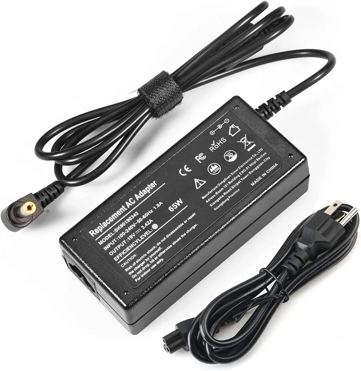 myVolts myVolts 19V 65W AC Adapter 5.5x2.5mm for HP Pavilion Monitors — product photo