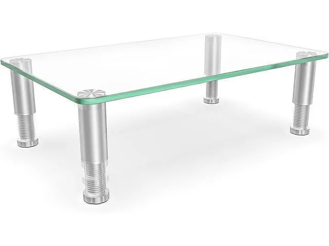 LORDWORLD LORDWORLD HD01T-002 Clear Adjustable Monitor Stand 3.4-4.9in 88Lbs — product photo