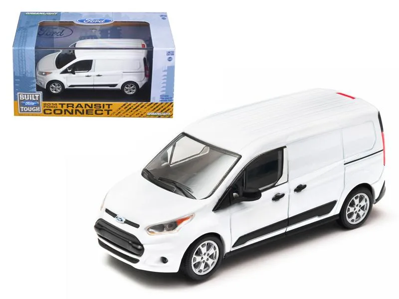 GREENLIGHT GREENLIGHT 2014 Ford Transit Connect V408 Van White 1/43 Die Cast Model — product photo