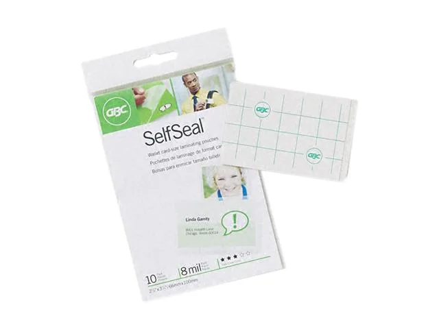 GBC GBC 3745685 SelfSeal Laminating Pouches 10 Pack — product photo