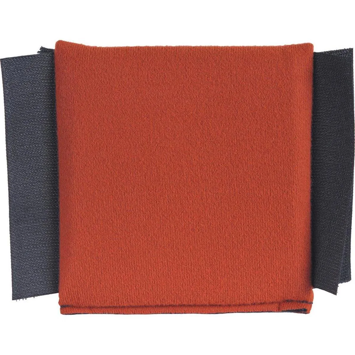 A copper-coloured padded fabric divider, four inches wide, with a soft Veltex surface and stitched edges
