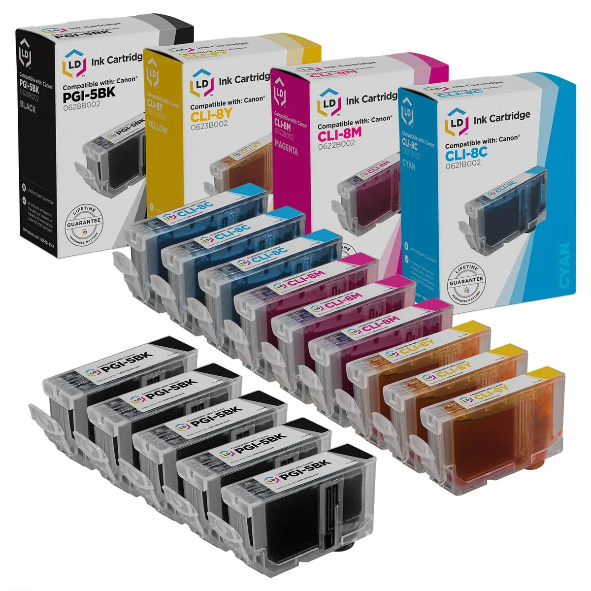 LD Products LD Products Compatible Ink Cartridge Replacement for Canon PGI5 &amp; CLI8 14-Pack — product photo
