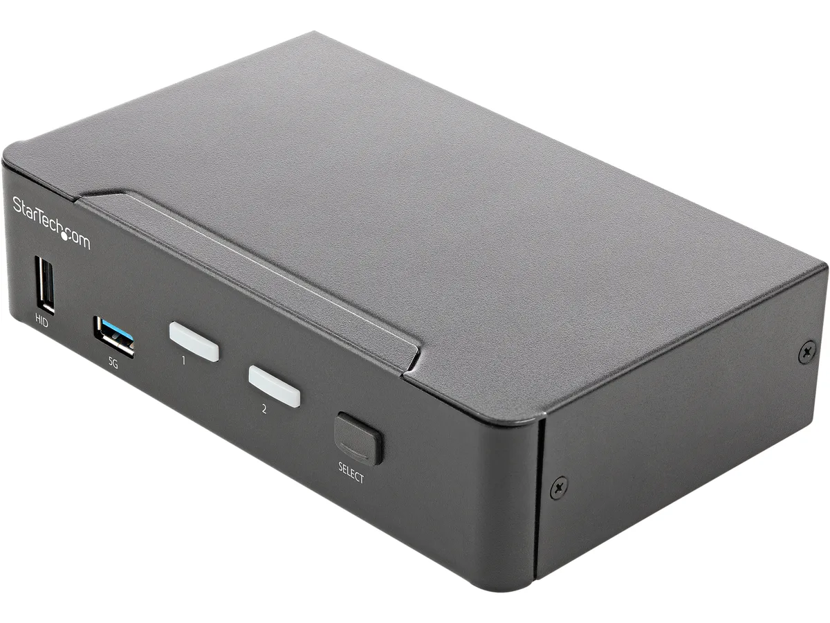 STARTECH STARTECH SV231HU34K6 2 Port HDMI KVM Switch 4K 60Hz USB 3.0 Hub — product photo