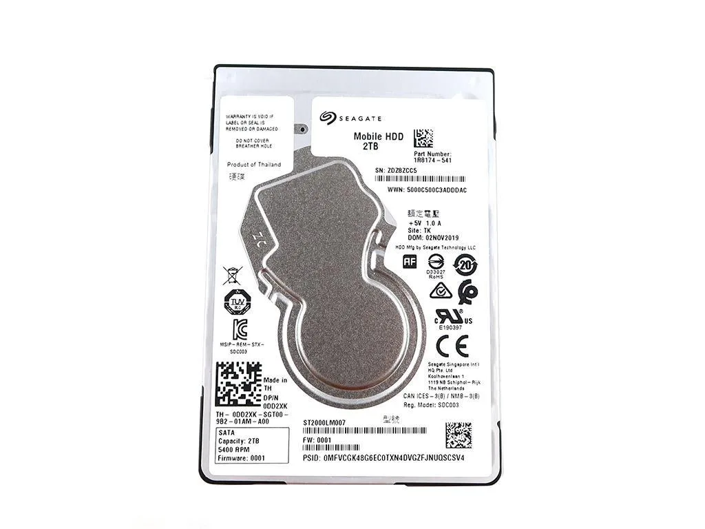 Seagate Seagate ST2000LM007 2TB 2.5" 5400RPM 128MB Cache SATA accessory — product photo