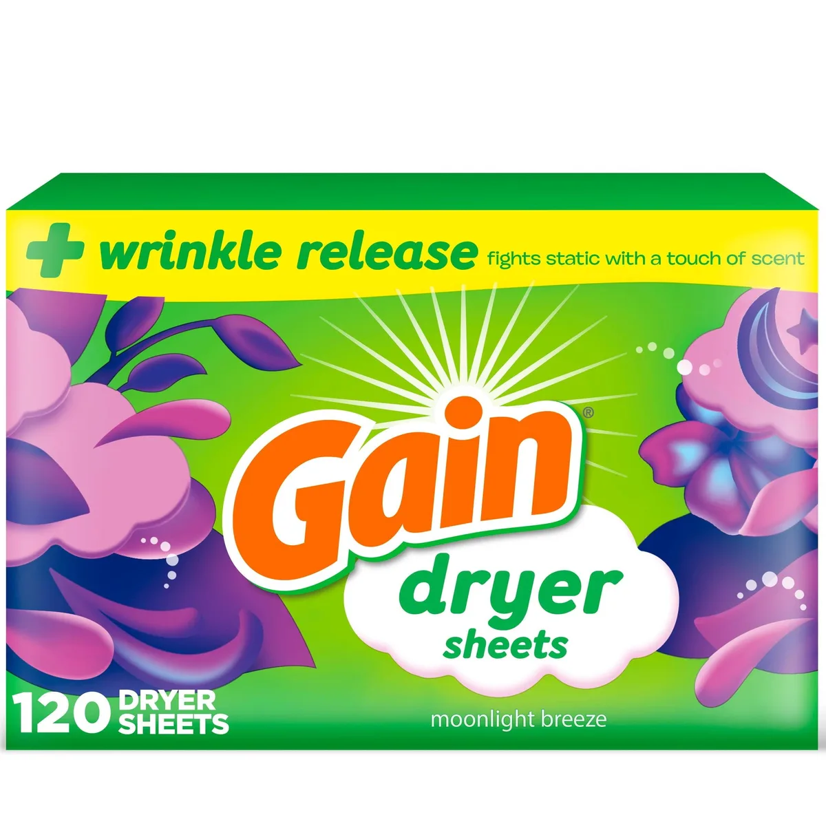 Gain Gain Dryer Sheets Moonlight Breeze 120 Count — product photo