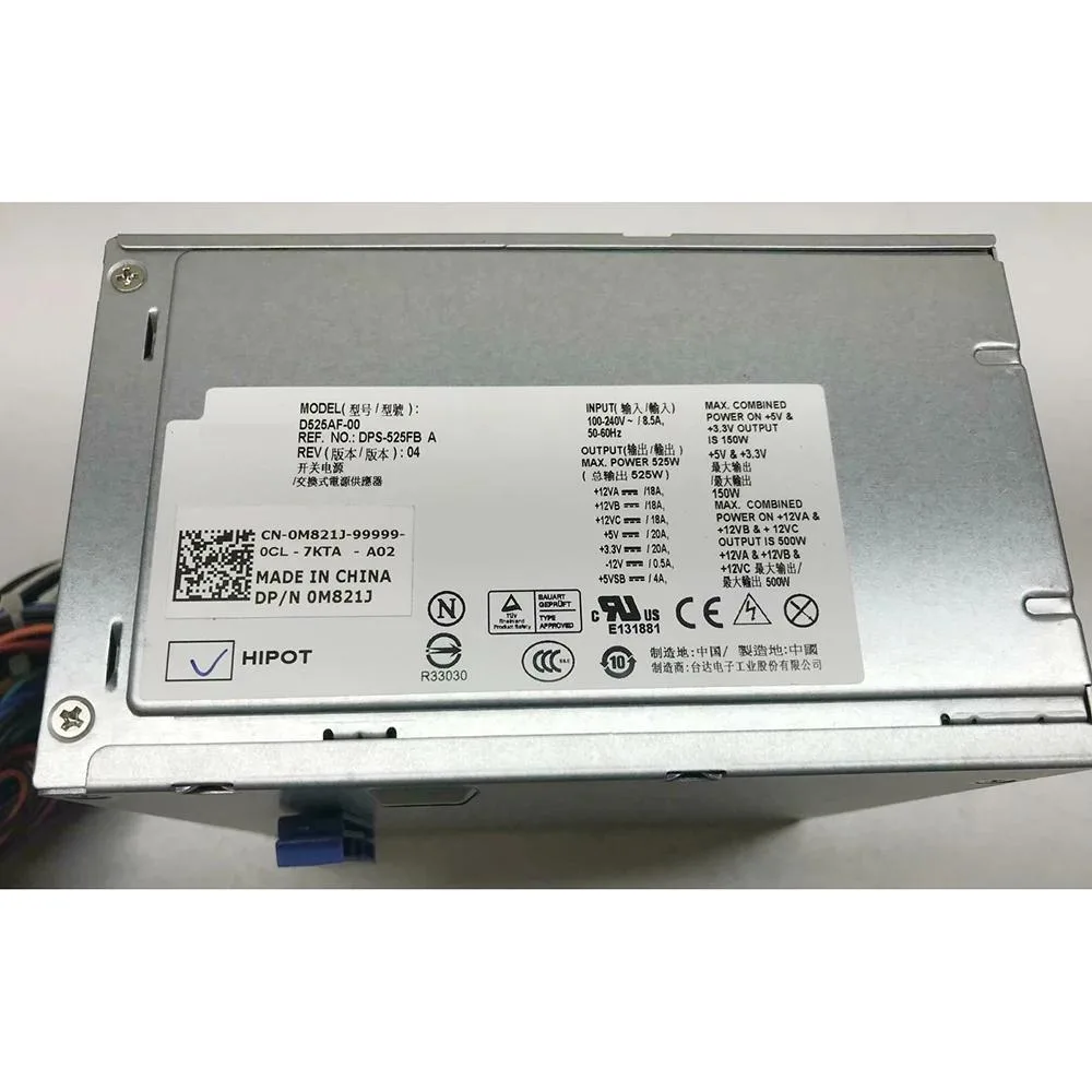 KHACHIMO KHACHIMO T3500 D525AF-00 DPS-525FB A 0M821J 525W power supply — product photo