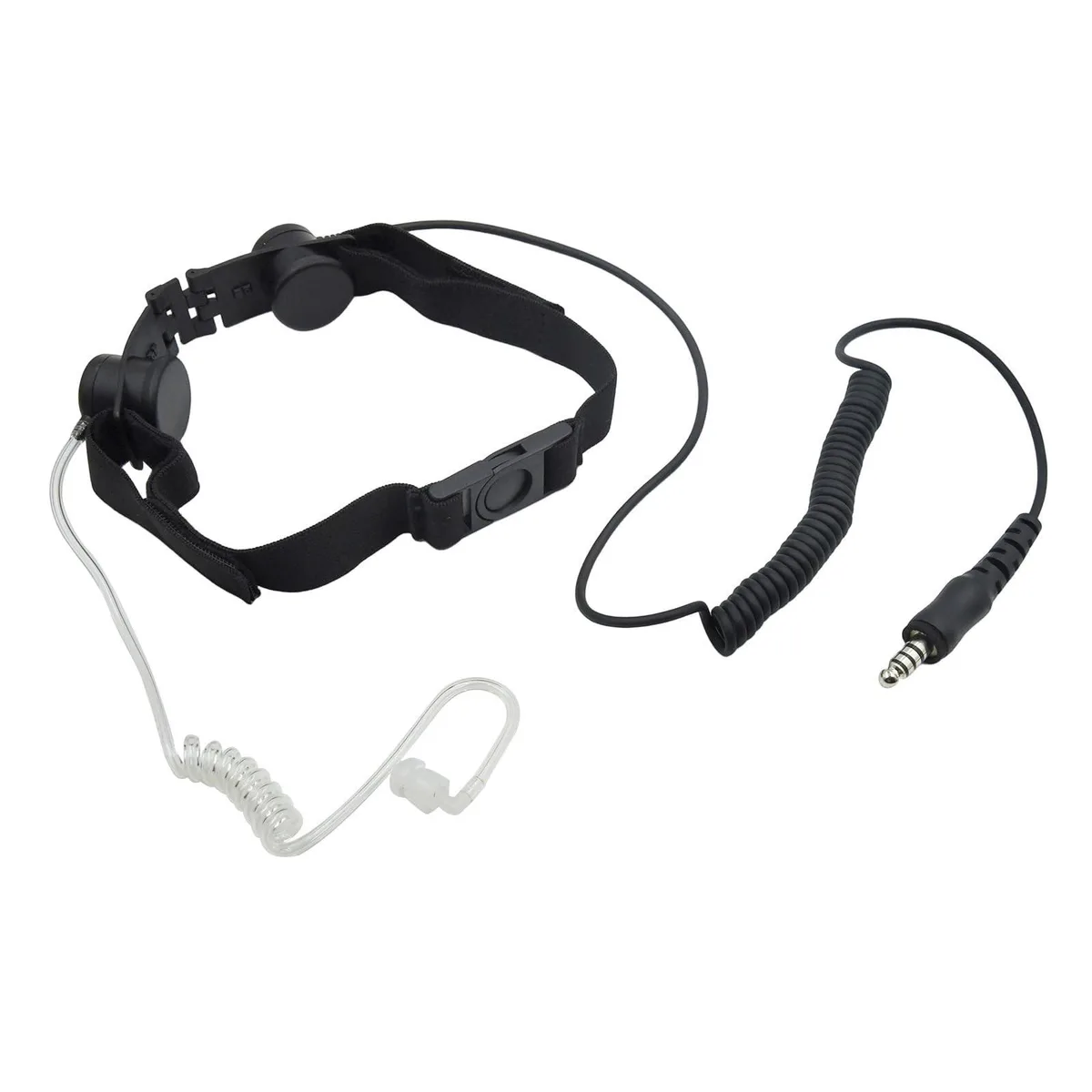 GSM Outdoors GSM Outdoors 7.1mm Plug Tactical Throat Mic Headset 2 in 1 accessory — product photo