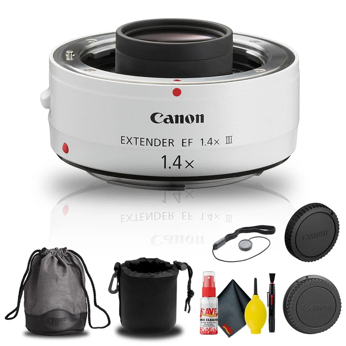 Canon Canon Extender EF 1.4X III with Lens Pouch, Cap Keeper and Cleaning Kit — product photo