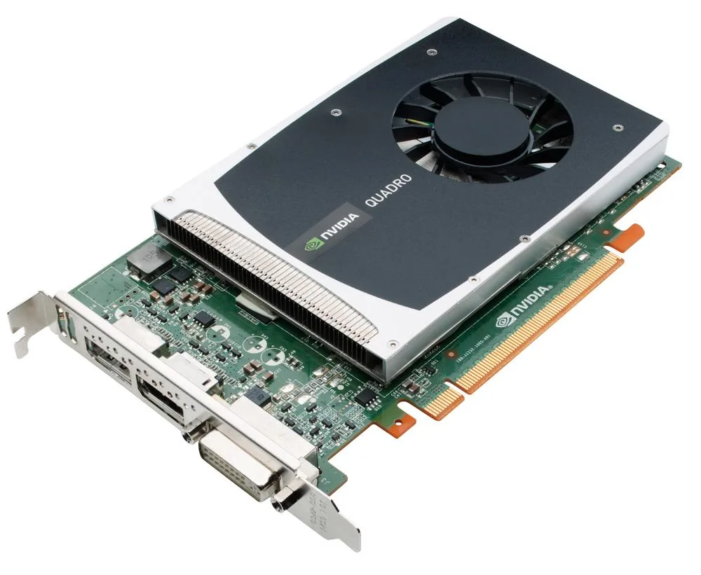 NVIDIA NVIDIA Quadro 2000 1GB GDDR3 128-bit workstation graphics card — product photo