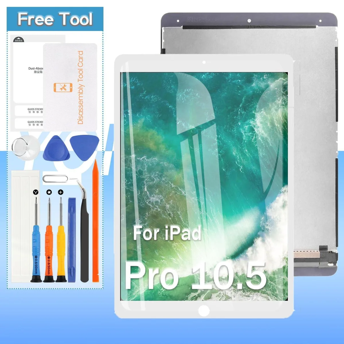 V2 Technologies V2 Technologies iPad Pro 10.5 2017 Screen Replacement Kit White — product photo