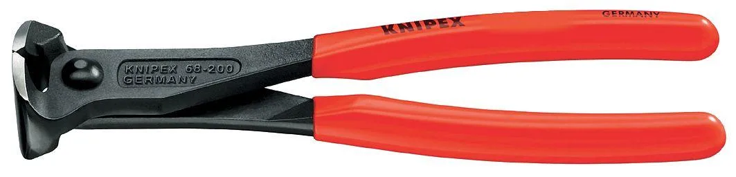 Knipex 68 01 160 end cutting nippers 160 mm brown head red plastic coated handles