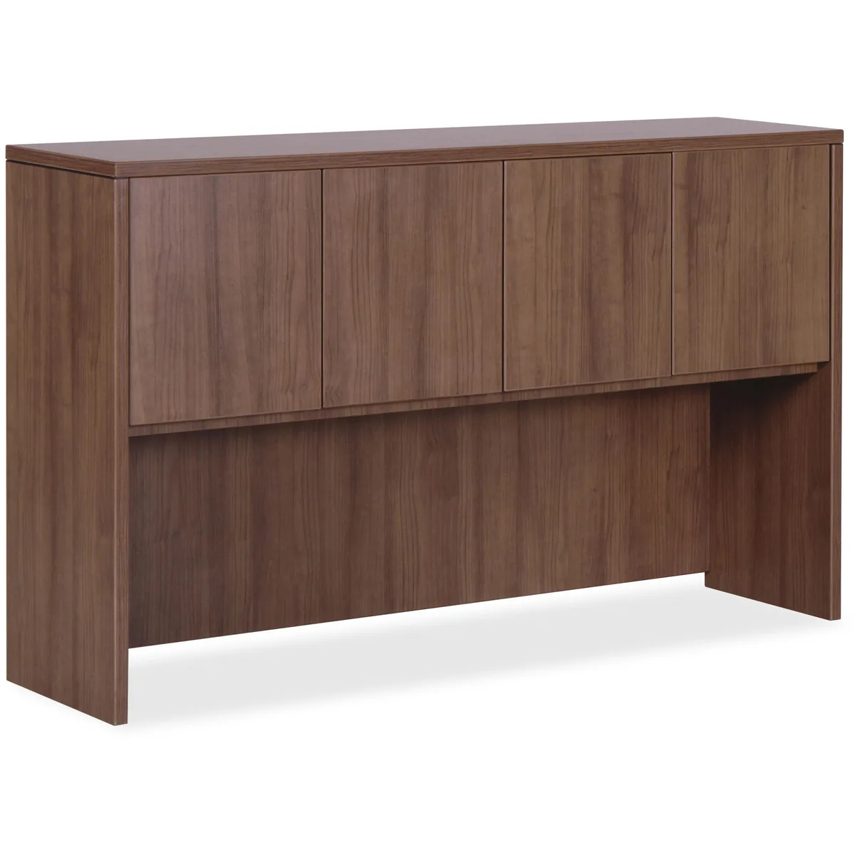 Lorell Lorell LLR69978 Hutch Doors 60"x15"x36" Walnut office furniture — product photo