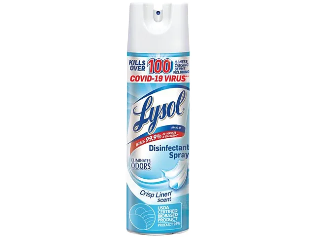 LYSOL LYSOL 99608CT Disinfectant Spray Crisp Linen 19 fl oz 8 Carton — product photo