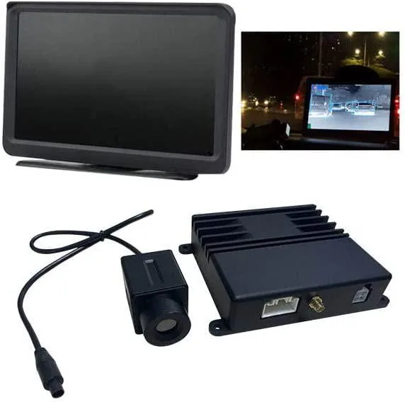 Small black rectangular thermal camera 35 by 35 by 60 millimetres IP67 rated
