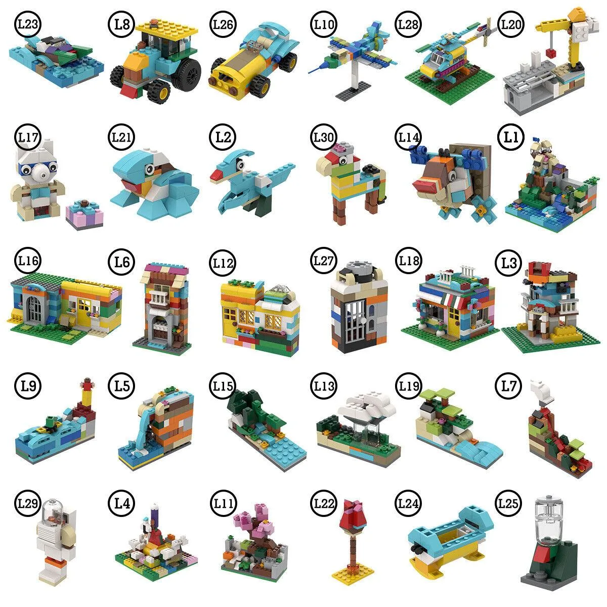 ZITIANYOUBUILD ZITIANYOUBUILD 30-in-1 Educational Building Set 457 Pieces — product photo