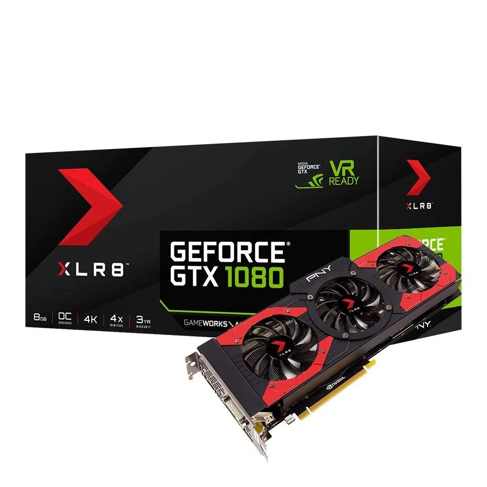 PNY Technologies, Inc. PNY GeForce GTX 1080 8GB XLR8 Gaming Overclocked graphics card — product photo