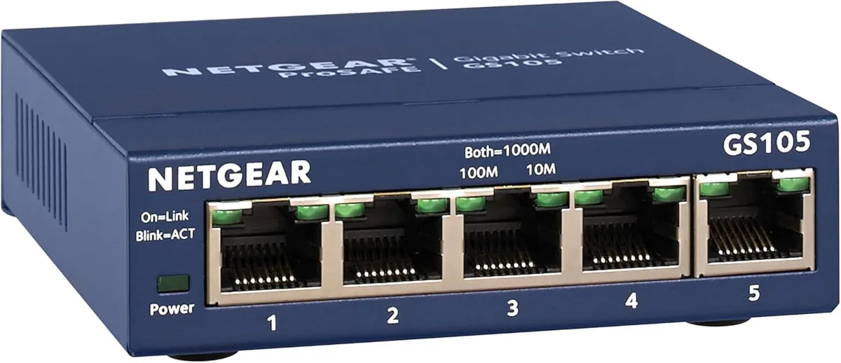  NETGEAR ProSafe GS105NA 5-Port Gigabit Unmanaged Switch — product photo
