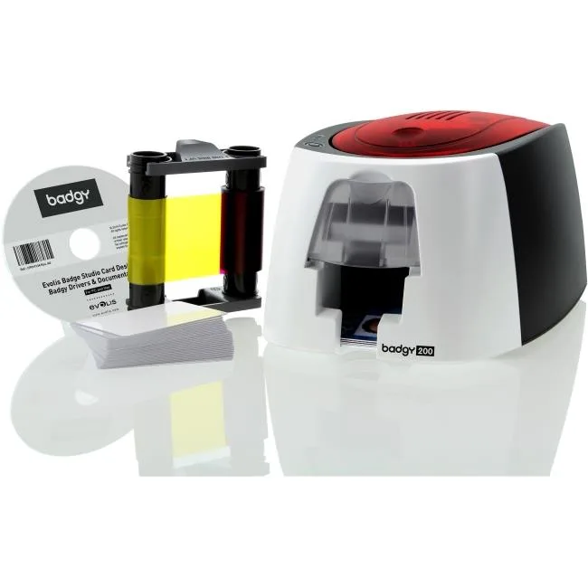 Evolis Evolis Badgy200 Card Printer 100 Card Feeder 300 dpi USB 2.0 — product photo