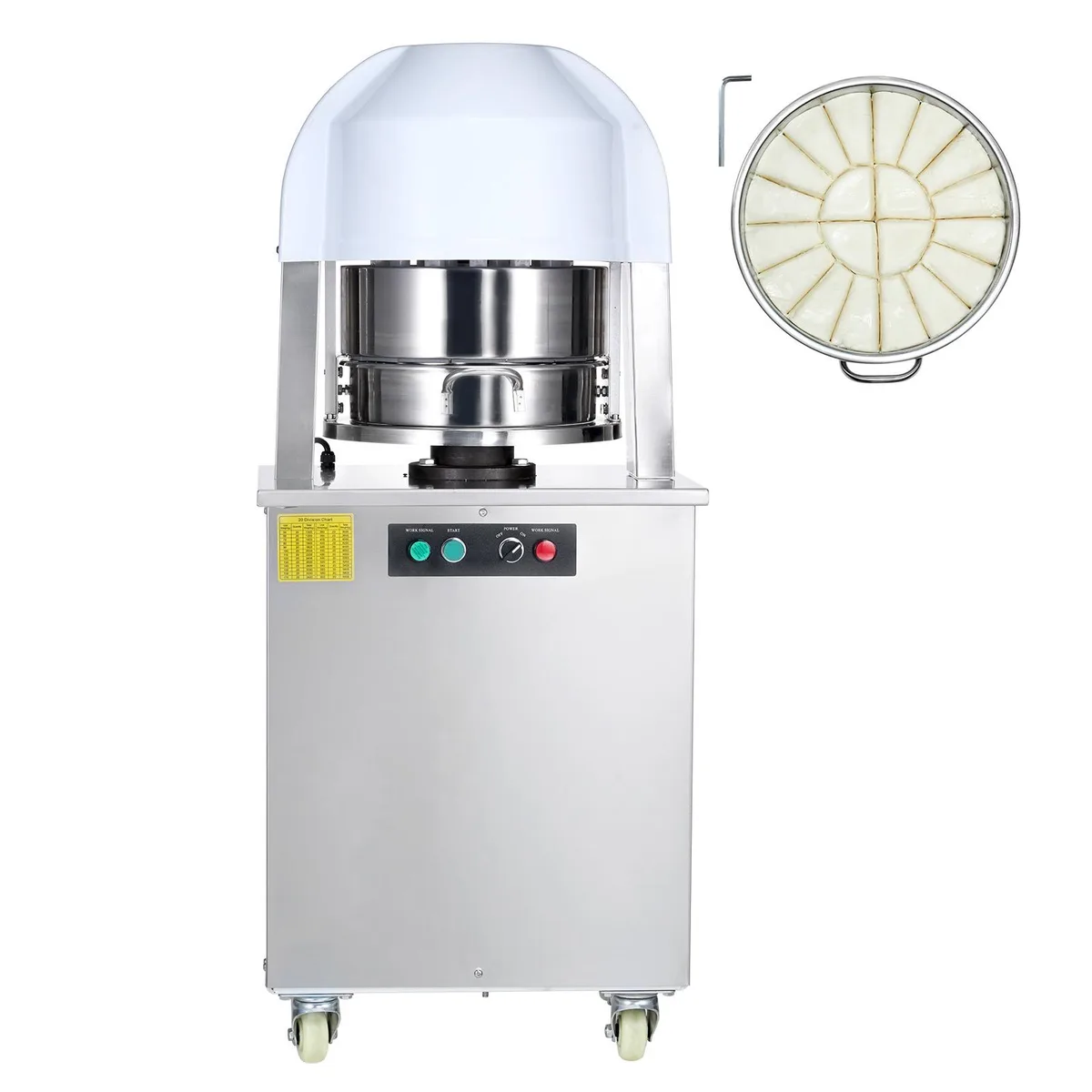 VEVOR VEVOR XZ-20 Electric Dough Divider 20PCS 60-260g 750W — product photo