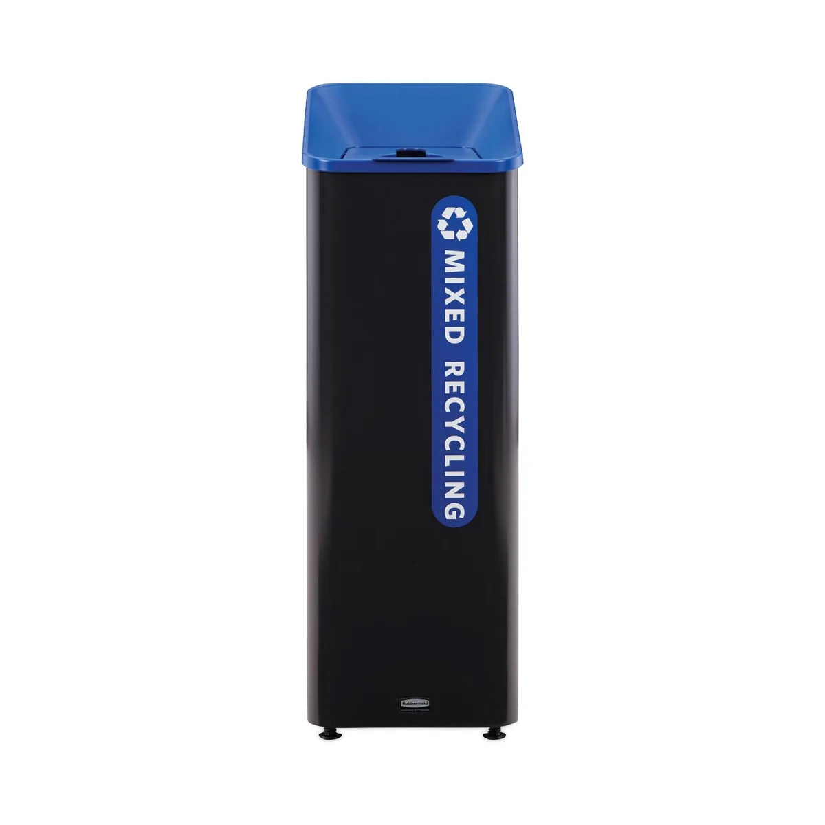 Rubbermaid Rubbermaid 2078994 15 gal Recycling Bin Black/Blue — product photo