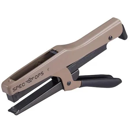Transparent plier stapler with visible internal mechanism