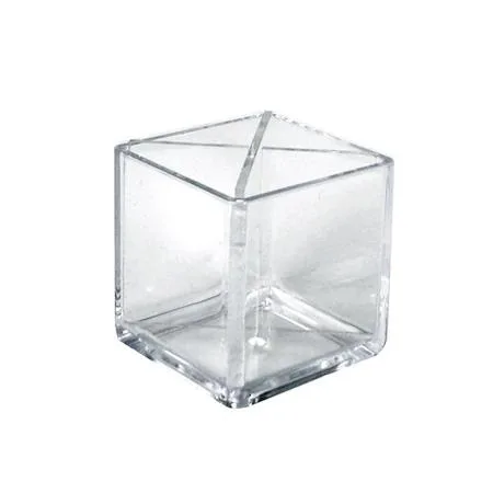 Azar Displays Azar Displays 556358 Cube Pencil Holder with Divider PK2 — product photo