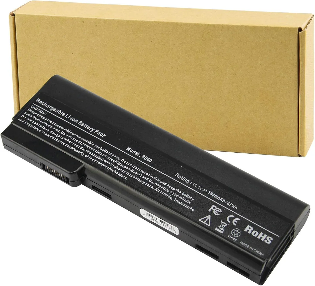 PISKEKAT PISKEKAT 9Cell 7800mAh laptop battery for HP EliteBook ProBook — product photo