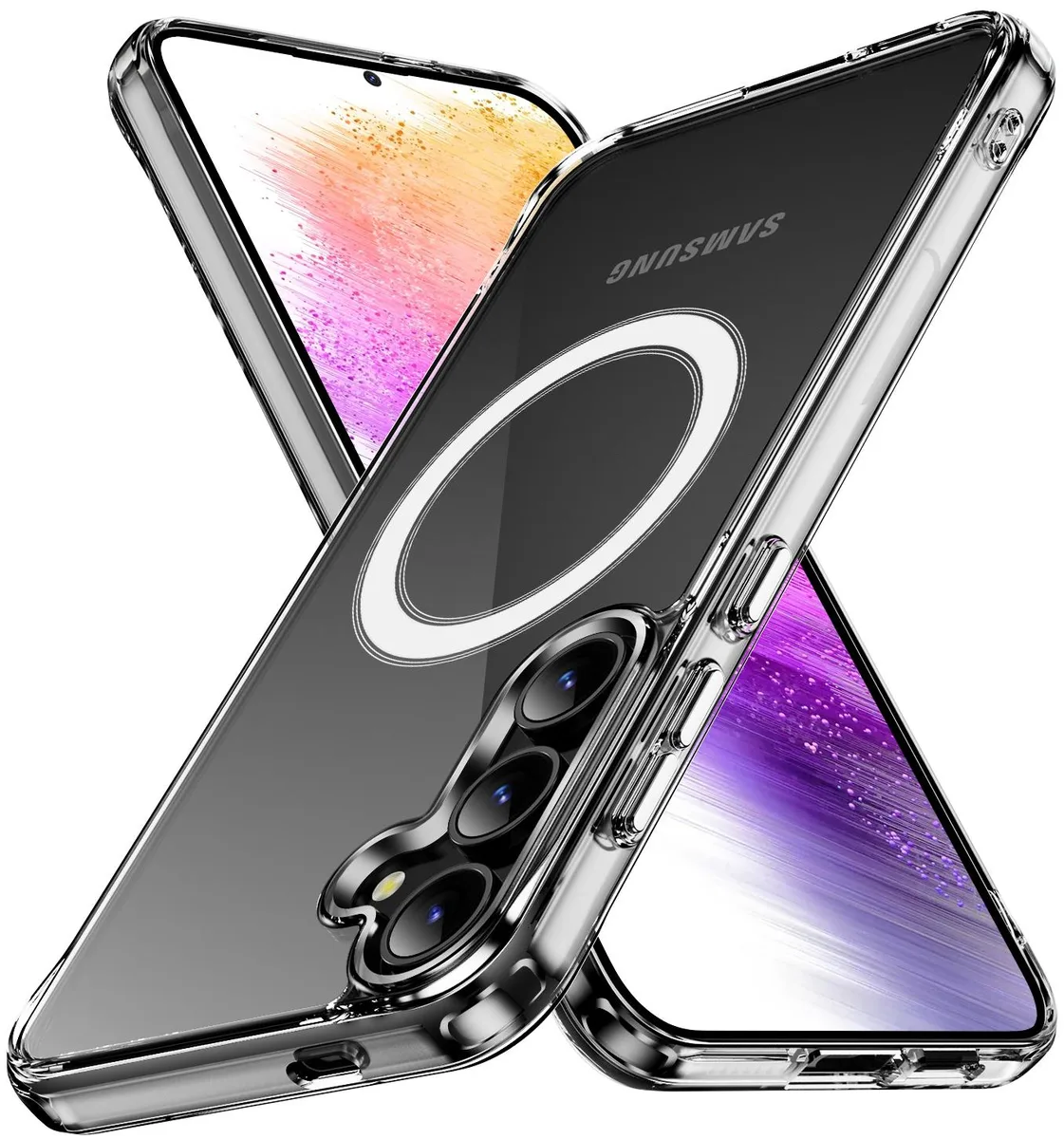 Nakedcellphone Nakedcellphone ClearSafe Clear Acrylic TPU Case for Samsung Galaxy S25 Plus 5G MagSafe — product photo