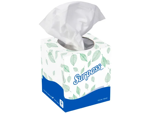  Surpass 21320 Facial Tissue Cube 2-Ply 110 Sheets 36 Boxes — fotografie produktu