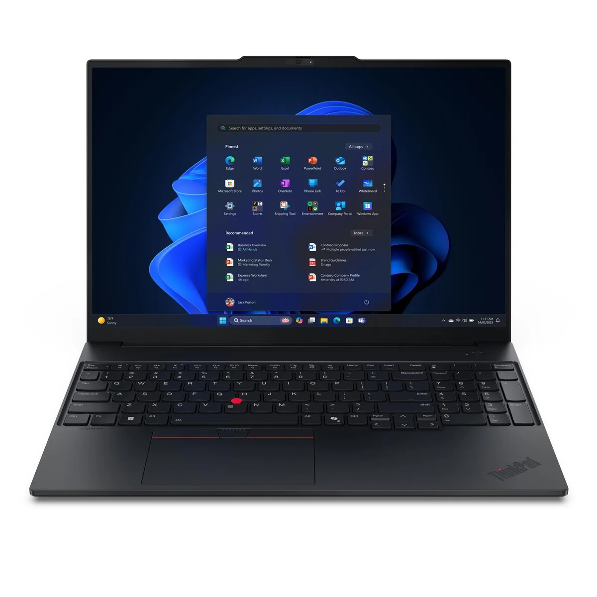Lenovo Lenovo ThinkPad E16 Gen 3 Intel Core 5 210H 16GB 512GB laptop — product photo