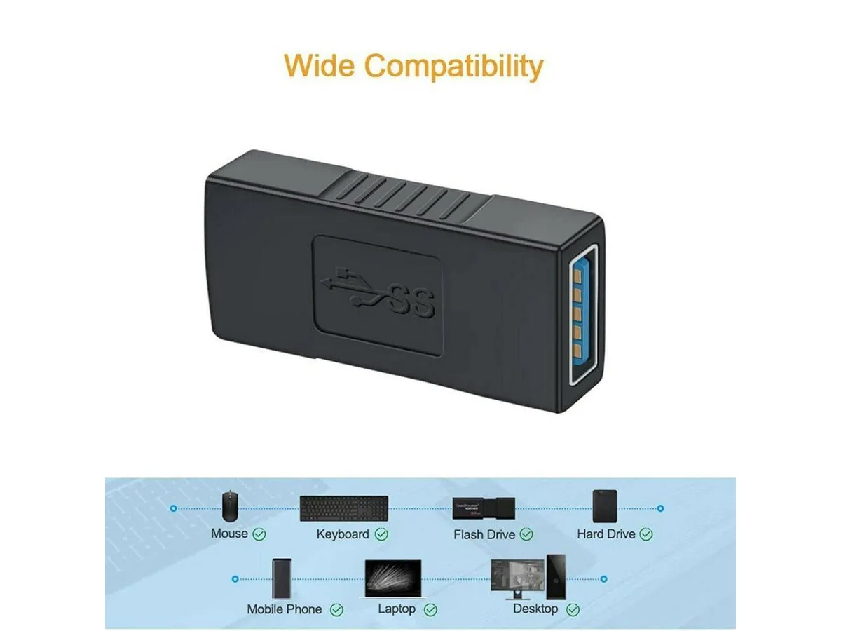 BFKK BFKK USB 3.0 Type A Female to Female Adapter — product photo
