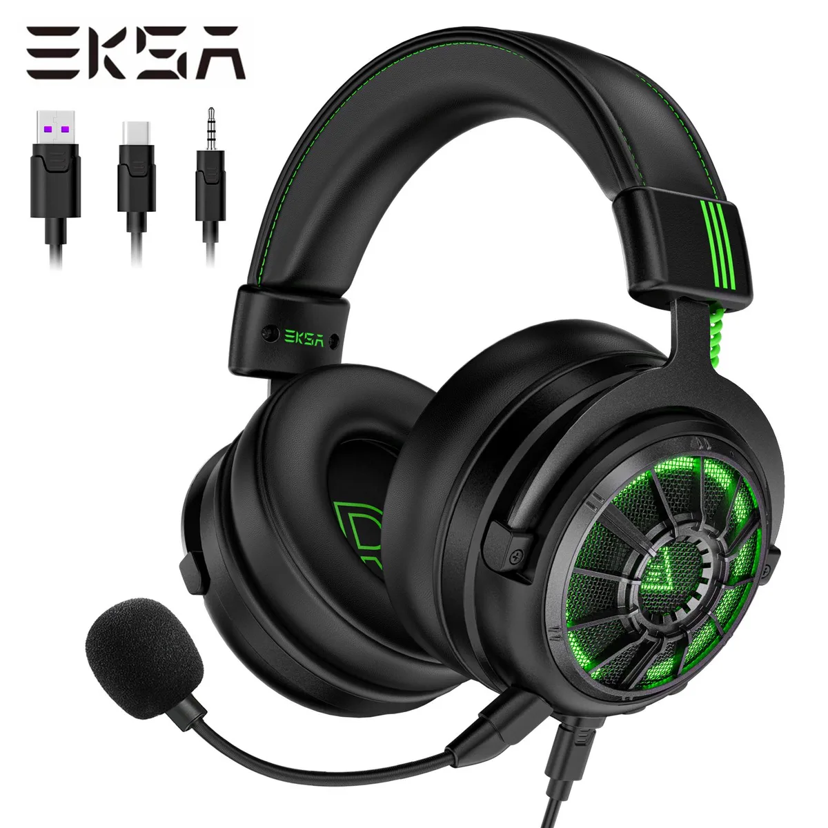 EKSA EKSA E5000 7.1 Surround Gaming Headphone 50mm Driver 1.5m Cable — product photo