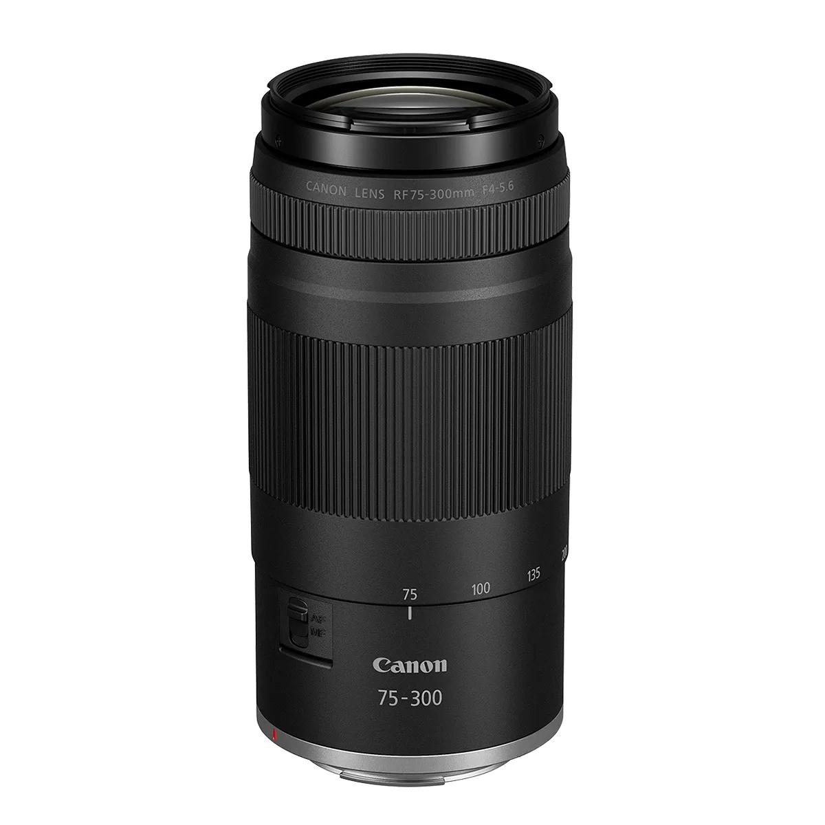 Canon Canon RF 75-300mm f/4.5-5.6 camera lens, Black — product photo