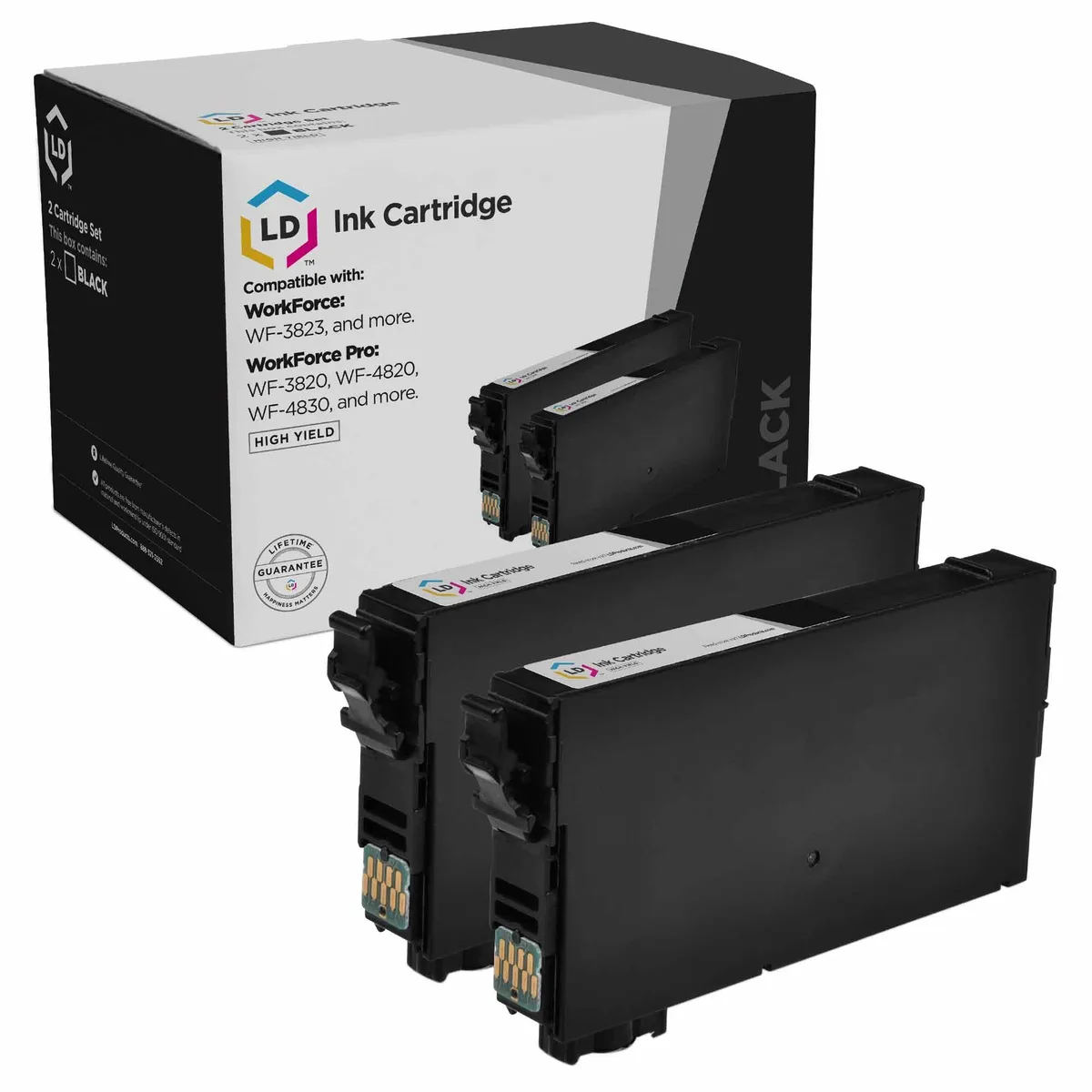 LD Products LD Products 822XL Black Ink Cartridge 2-Pack 1100 Pages — product photo