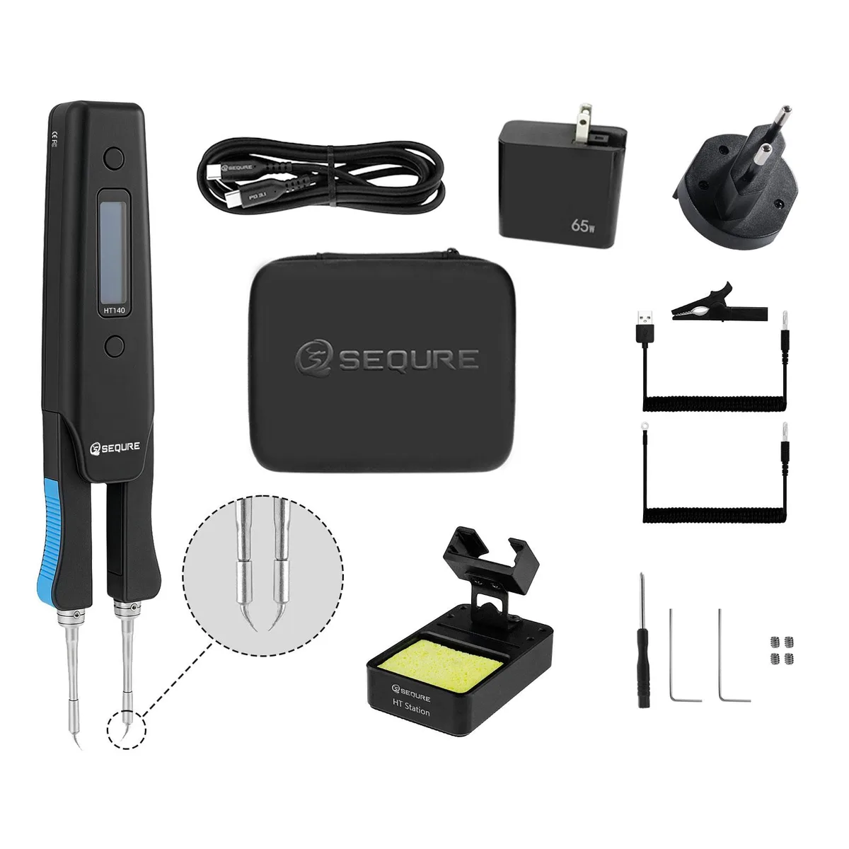 SEQURE SEQURE HT140 2-in-1 hot tweezers soldering iron 140W — product photo
